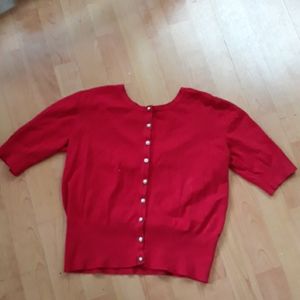 Audrey and Grace Red Cardigan